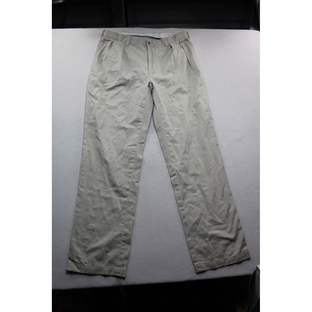 Polo Ralph Lauren Chino Pants Mens 37x31 Tan Good Classic Fit Pleated Khaki